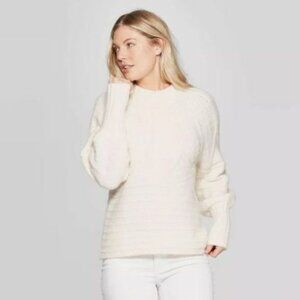 UNIVERSAL THREAD Cream Fair Isle Sweater
